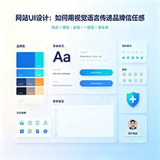 中山建站-网站UI设计：如何用视觉语言传递品牌信任感